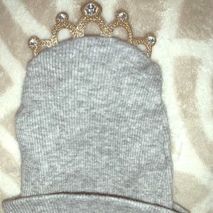 Mud pie baby princess crown hat 0-3 months